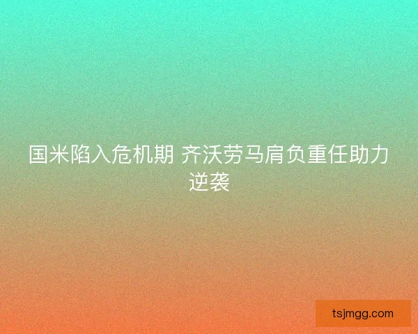 国米陷入危机期 齐沃劳马肩负重任助力逆袭